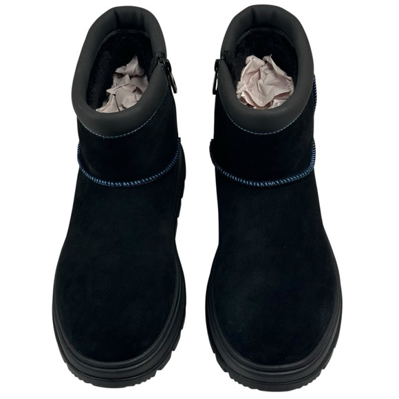 Koolaburra by UGG Koola Mini Hybrid Waterproof Black Suede Boots Womens 8 New - Picture 2 of 12